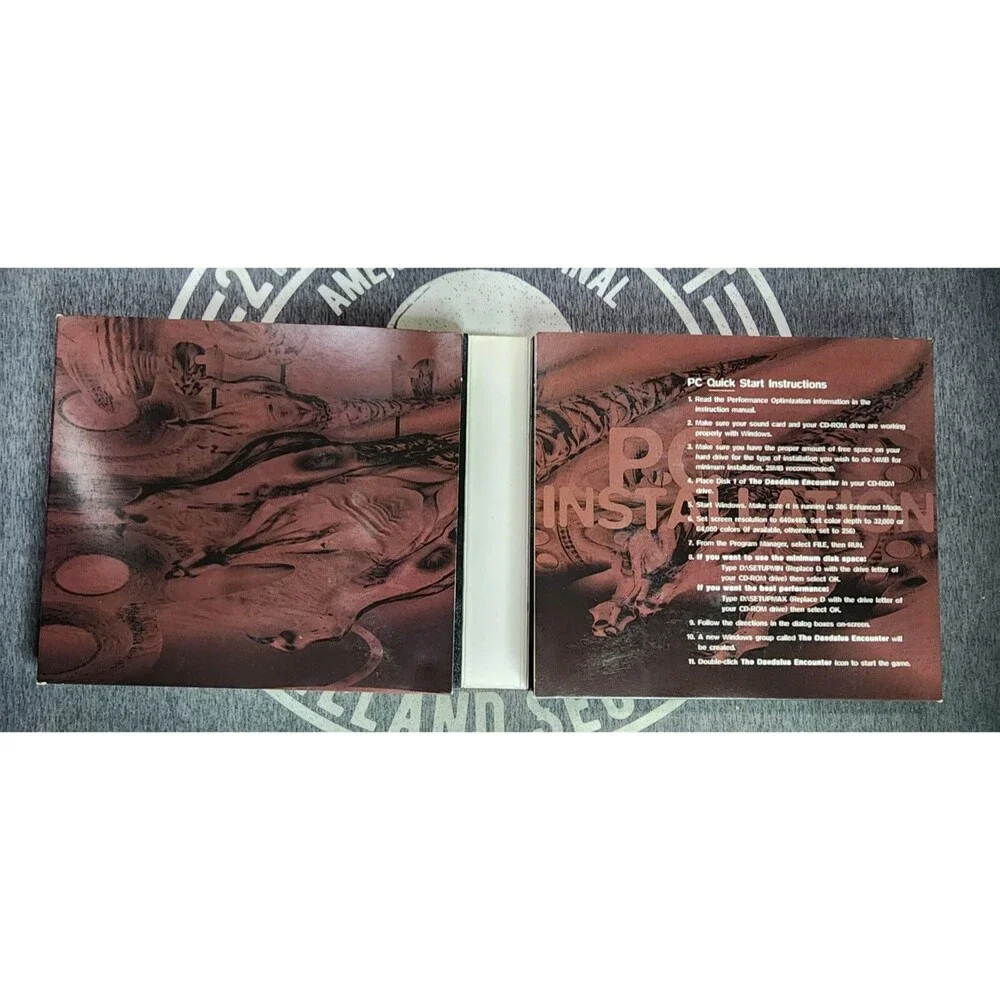 The Daedalus Encounter Big Box PC 3 Discs Manual Tia Carrere Includes Big Poster